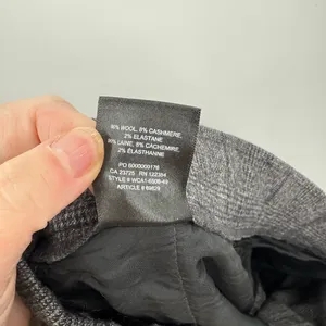 Aritzia Babaton Conan Wool and Cashmere Gray Plaid‎ Pant Size 14 thumbnail 4