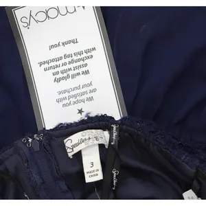 Speechless Juniors Embellished Glitter-Lace Gown Navy Blue 3 thumbnail 4