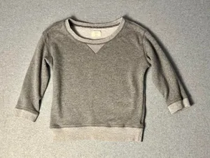 Aerie gray cropped sweatshirt size thumbnail 1