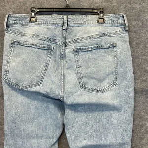 OLD NAVY Jeans Women's Size 18 Blue Denim Distressed OG High‎ Rise Straight Leg thumbnail 8
