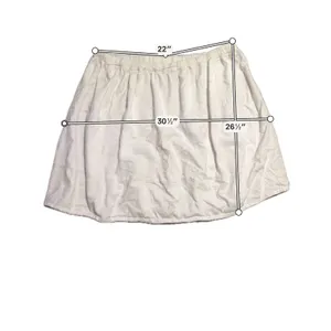 Catherines Womens White Seersucker Tiered Midi Skirt Plus Size‎ 2X Elastic Waist thumbnail 3