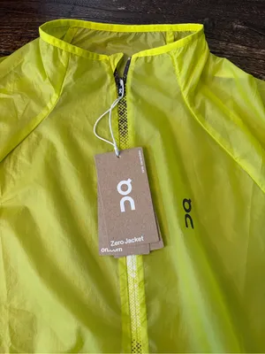 On Running Zero Jacket‎ Womens Large Lime Green NWT Packable Windbreaker thumbnail 7