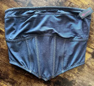 NOBO | women’s denim bustier. Size: XL. thumbnail 3