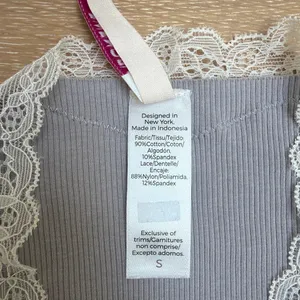 Adore Me Wrap Top Ribbed Ballet Size S Gray thumbnail 3