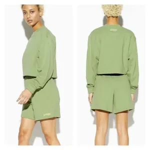 Apparis Julianna Pull-On Sweat Shorts Women's S Green Athleisure Lounge‎ thumbnail 2