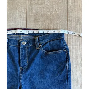 Y2k Tommy Hilfiger‎ Womens Straight Leg Jeans Dark Wash Blue Denim Sz 10 Stretch thumbnail 8