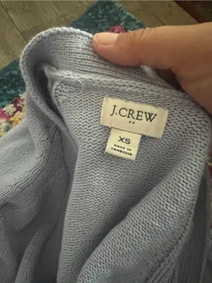 J crew xS blue cardigan thumbnail 7