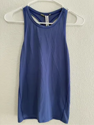 Athleta Blue High-Neck Performance Tank thumbnail 2