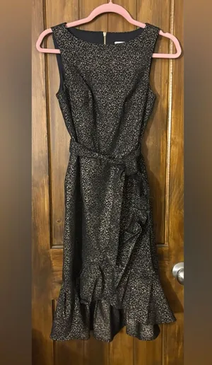 Calvin Klein Glittery Black Sleeveless Dress thumbnail 1