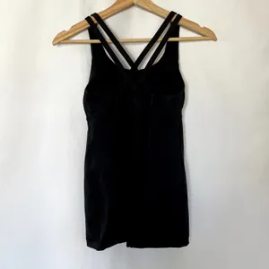 Lululemon mesh back racerback tank top‎ built in shelf bra women's size small thumbnail 5