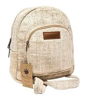 Core Hemp Handmade Natural Pure Hemp Lightweight Mini Backpack thumbnail 1