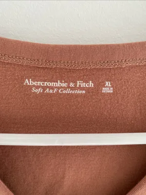 Abercrombie & Fitch L/S Henley Soft AF Bodysuit Terracotta Size XL thumbnail 2