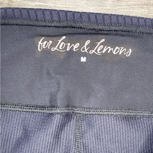 For Love & Lemons‎ Black Peyton Ribbed Leggings 24” Size M thumbnail 5