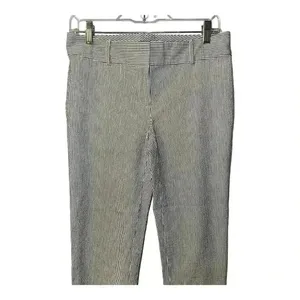 Ann Taylor Gray/White Striped Casual Ankle Pants,‎ Size 4 thumbnail 2