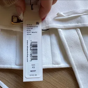 Alice + Olivia Cream Corset Top thumbnail 3