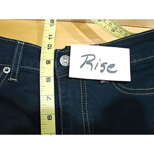 Just USA Womens Blue Dark Wash Pockets Stretch Denim Flared Jeans Size 7 PS213 thumbnail 5