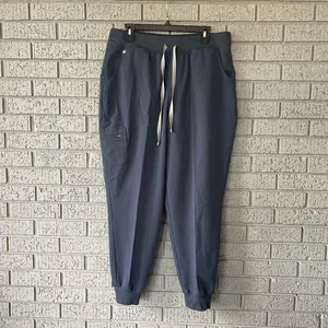 Figs High Waisted Zamora Jogger Scrub Pants Dark Harbour Size XL thumbnail 4