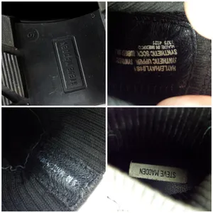 Steve Madden Hayle Chelsea Boots Womens 9 Black Vegan Chunky Lug Sole Platform thumbnail 12