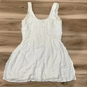 Volcom White Lace Detail Lightweight Mini Dress Women’s XS thumbnail 2