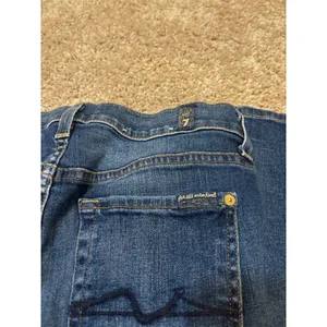 7 For All Mankind The Skinny Dark Wash Jeans Size 28 Squiggle Pocket Made in USA thumbnail 5