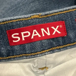 Spanx Jeans Womens 1X Wide Leg High Rise Blue Denim 4 Way 360 Stretch 21598R thumbnail 3