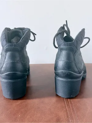 Merrell Chateau Mid Lace Waterproof Black Leather Heeled Hiking Boots Womens 7 thumbnail 6