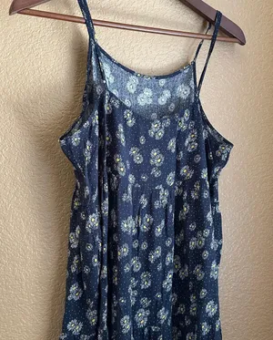 J for Justify Daisy Print Navy Blue Flowy Maxi Dress thumbnail 4