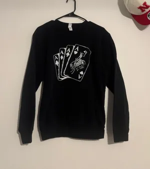 Western Black card Crewneck thumbnail 1