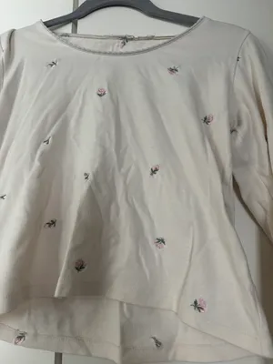 Long Sleeve Shirt With Mini Flowers Pink Size M thumbnail 4