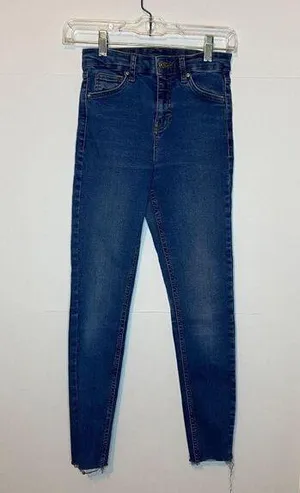 TopShop Moto Jeans 26×25.5 Cropped Skinny EUC thumbnail 1