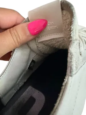 P448 Women’s White Leather Sneakers Size 38 / US 8 thumbnail 4