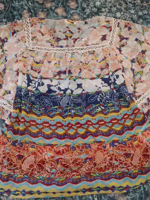 MEADOW RUE Anthro Batai Peasant Blouse Top thumbnail 7