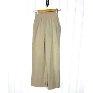 Lululemon LA Wide Leg Side Split HR Pant Trench Tan Beige Size 2 LW5DNSS thumbnail 8