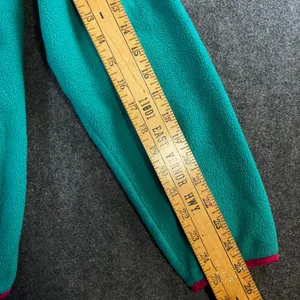 Patagonia Synchilla Fleece Pullover Teal Pink Trim Snap-T Women's Large thumbnail 8