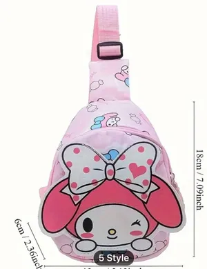 Hello Kitty Sanrio Lightweight Waterproof Nylon Crossbody Bag thumbnail 4