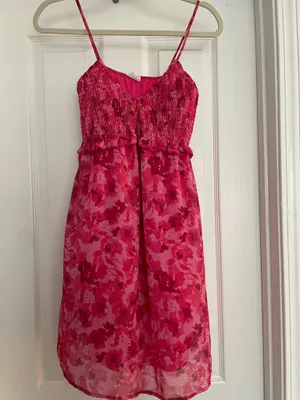Peach Love Pink floral sundress thumbnail 2