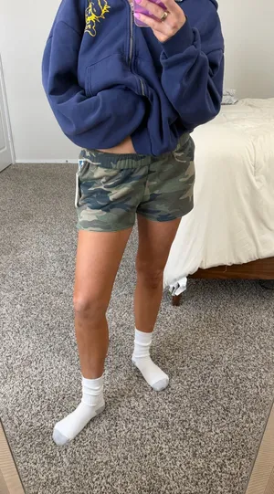 Lazy Sundays Camo sweat shorts thumbnail 1