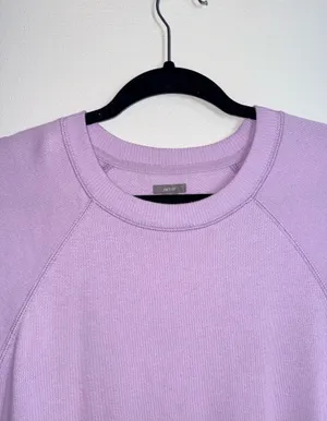 Aerie Light Purple Oversized Tunic Sweatshirt Lilac Pullover thumbnail 2