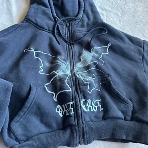 Outcast Clothing Nya Cropped Hoodie Vintage Navy thumbnail 6