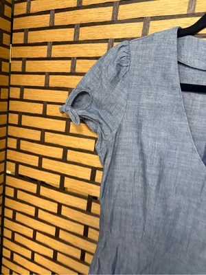 J. Crew chambray cotton dress size 2 thumbnail 4