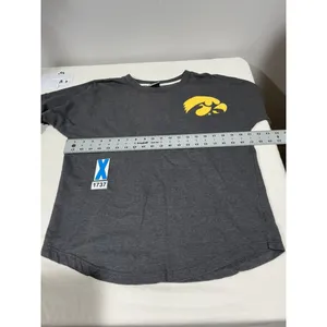 Womans Mv Sport Iowa Hawkeyes Gray Long Sleeve T Shirt Medium thumbnail 5