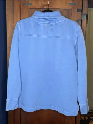 Vineyard Vines Womens Blue Red Sox Sweatshirt Small Cowl Neck MLB Baseball Sport thumbnail 5