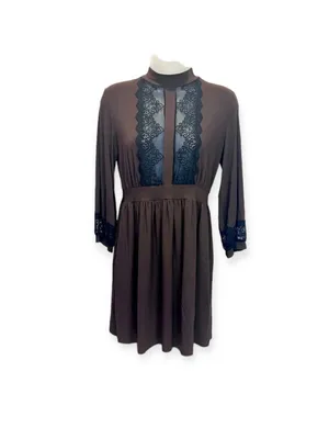 Anthropologie Only Hearts Helena Stuart Lace Midi Dress Sz M Cottage-core thumbnail 3