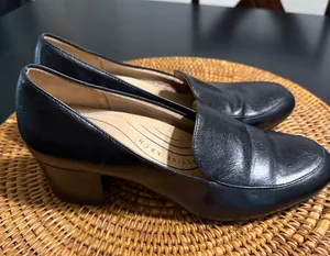 LifeStride Women Black Block Heel Loafers Soft System Active Arch Shoes thumbnail 1