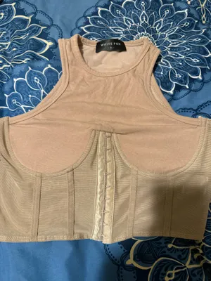 White Fox Boutique Nude Corset Top thumbnail 3