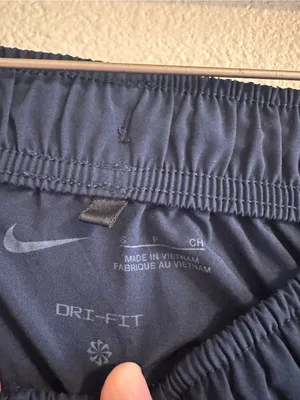 Nike Dark Navy Athletic Joggers with Swoosh thumbnail 2