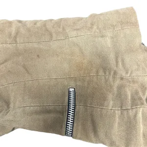 Zara Woman Faux Suede Brown Full Zip Moto Jacket Size XS Flawed thumbnail 13