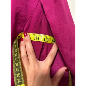 Lulus S Fuchsia Wrap Blouse with Puff Sleeves thumbnail 3