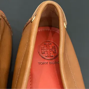 TORY BURCH Ashby Royal Tan Leather Loafers Driving Shoes Size 7 thumbnail 6