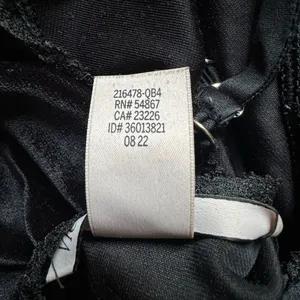 Victoria's Secret Black Velour Slip Dress L thumbnail 5